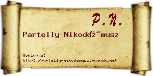 Partelly Nikodémusz névjegykártya